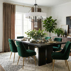 Barcelona 9 Light Pendant w/Shade - Onyx
