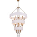 Barcelona 15 Light Pendant w/Shade - Brass Kisser