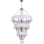 Barcelona 15 Light Pendant w/Shade - Brass Kisser
