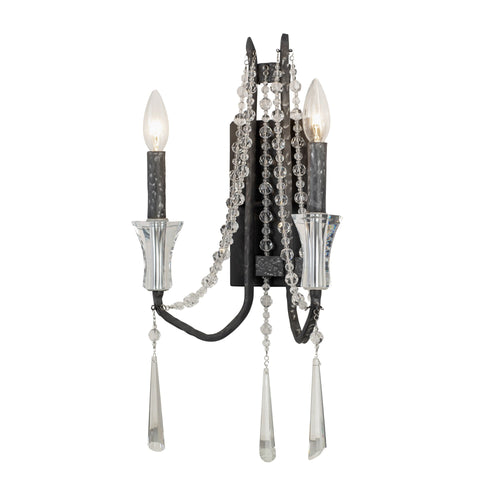 Barcelona 2-Light Wall Sconce - Onyx