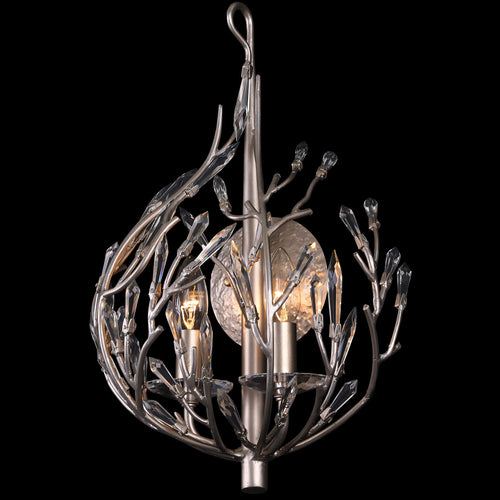 Bask 2 Light Crystal Sconce - Gold Dust