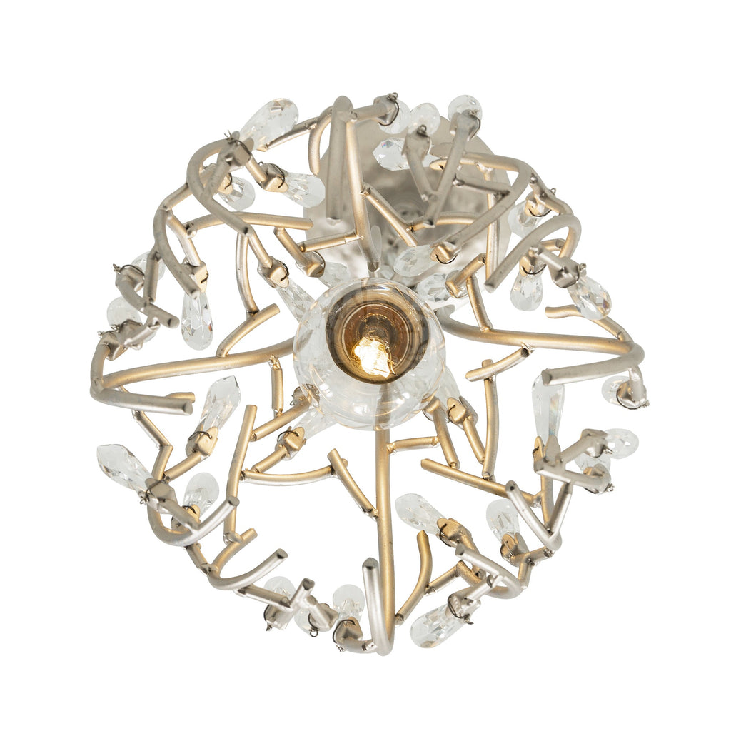 Bask 1 Light Crystal Mini Pendant - Gold Dust
