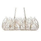 Bask 6 Light Crystal Linear Pendant - Gold Dust