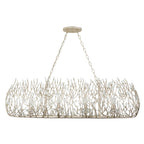 Bask 8 Light Crystal Linear Pendant - Matte Black/French Gold