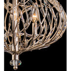 Bask 3 Light Crystal Pendant - Gold Dust