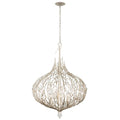 Bask 6 Light Crystal Pendant - Gold Dust