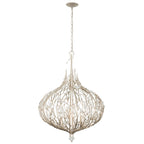 Bask 6 Light Crystal Pendant - Gold Dust