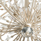 Bask 6 Light Crystal Pendant - Gold Dust