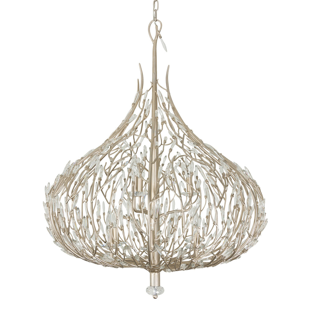 Bask 9 Light Crystal Pendant - Gold Dust