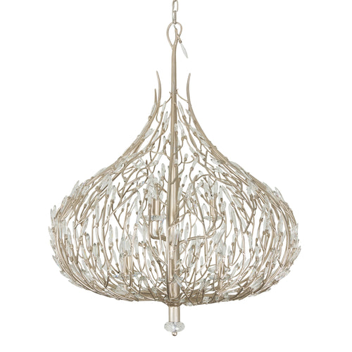 Bask 9 Light Crystal Pendant - Gold Dust
