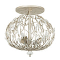 Bask 3 Light Crystal Ceiling Mount - Gold Dust