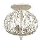 Bask 3 Light Crystal Ceiling Mount - Gold Dust