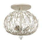 Bask 3 Light Crystal Ceiling Mount - Gold Dust