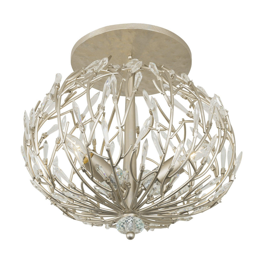 Bask 3 Light Crystal Ceiling Mount - Gold Dust