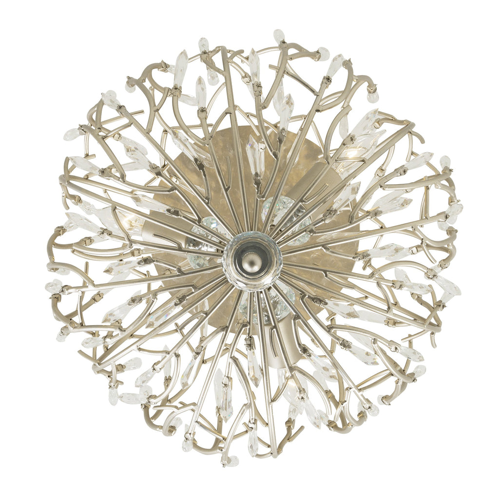 Bask 3 Light Crystal Ceiling Mount - Gold Dust
