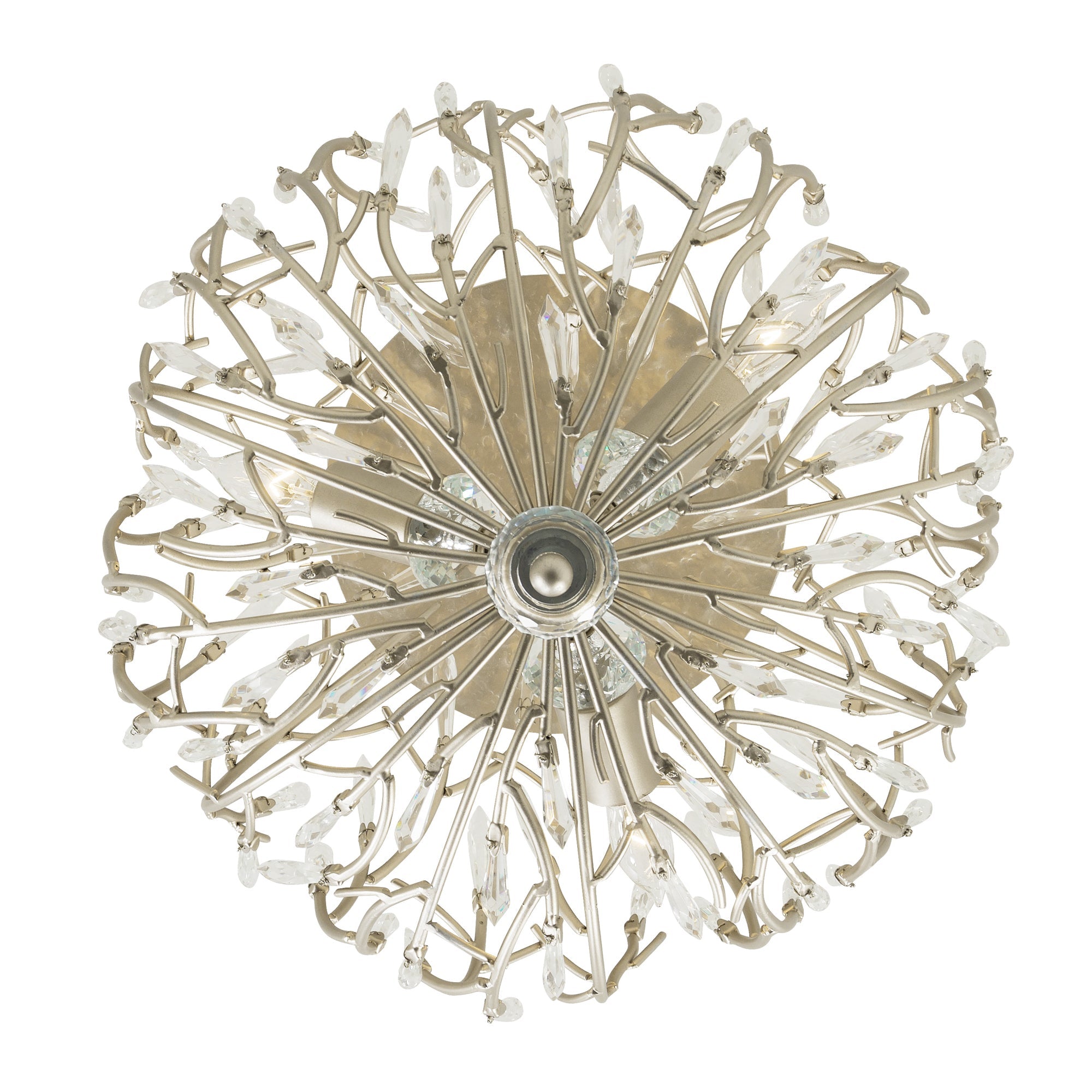 Bask 3 Light Crystal Ceiling Mount - Gold Dust