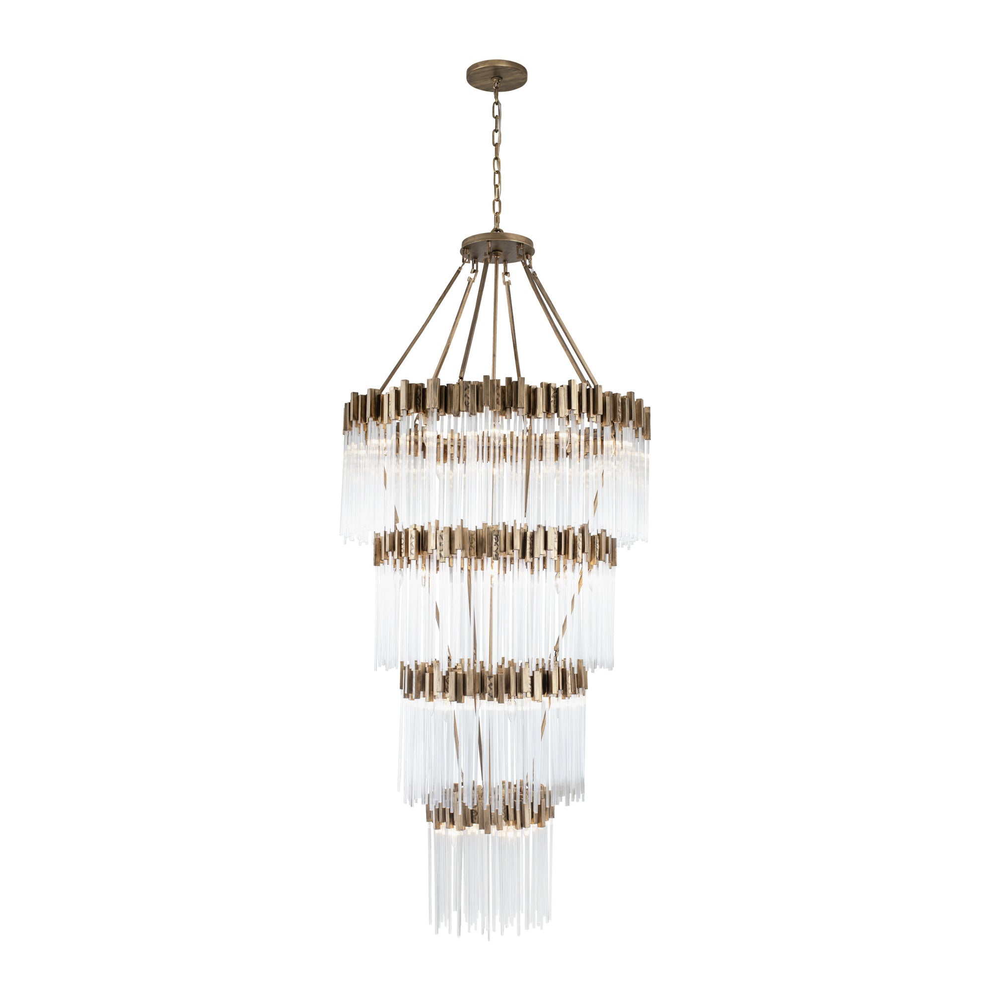 Matrix 30Light 4-Tier Chandelier - Havana Gold