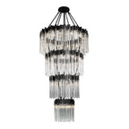 Matrix 30Light 4-Tier Chandelier - Matte Black/French Gold