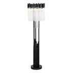 Matrix 6 Light Floor Lamp - Matte Black/French Gold