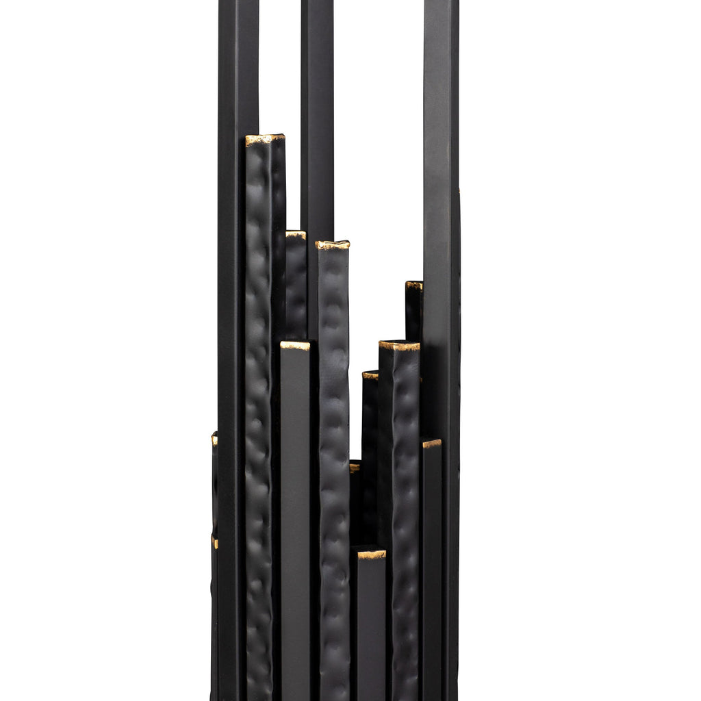 Matrix 6 Light Floor Lamp - Matte Black/French Gold