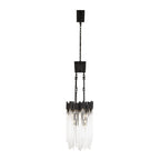 Matrix 6 Light Linear Pendant - Matte Black/French Gold