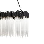 Matrix 6 Light Linear Pendant - Matte Black/French Gold