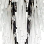 Matrix 8 Light Linear Pendant - Matte Black/French Gold