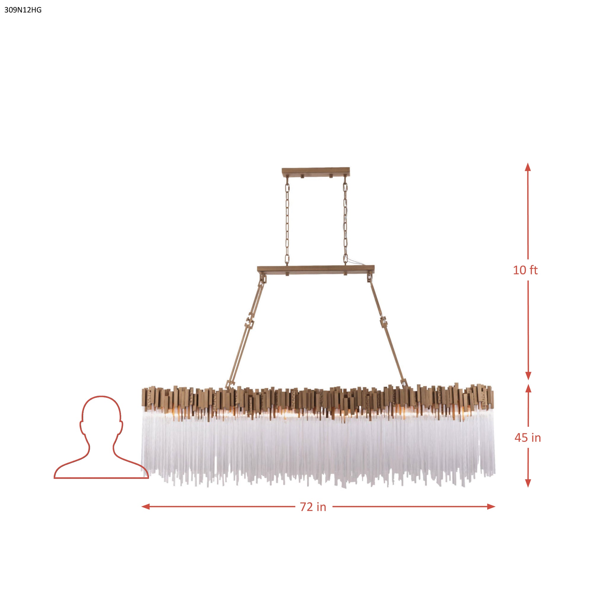 Matrix 12 Light Linear - Havana Gold
