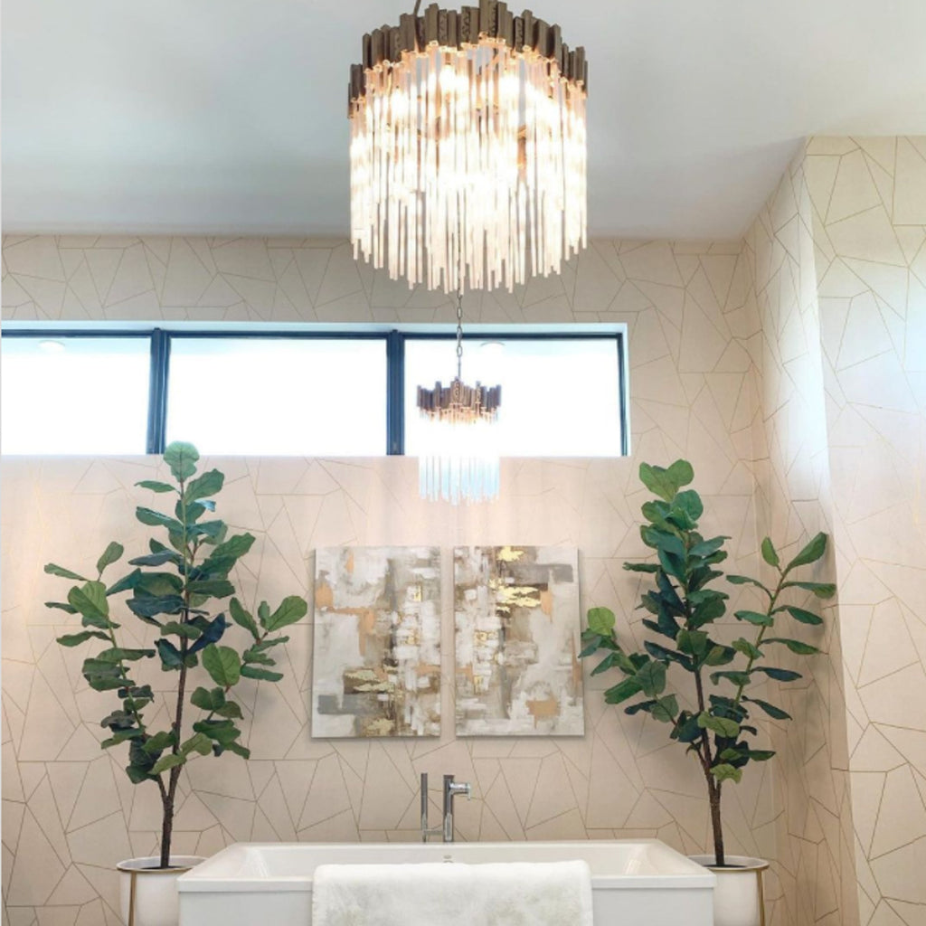 Matrix 3 Light Pendant - Havana Gold