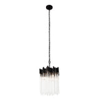 Matrix 3 Light Pendant - Matte Black/French Gold