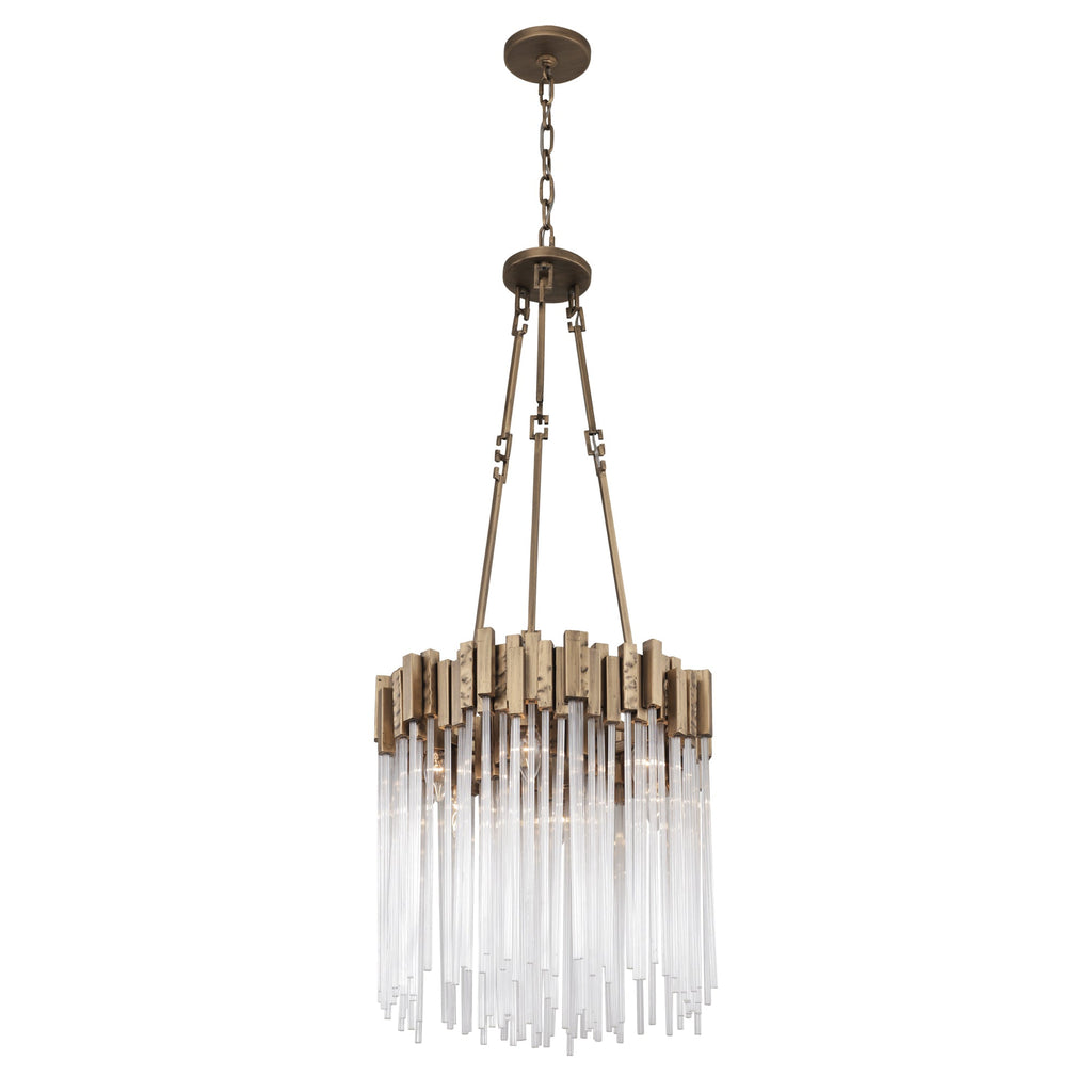 Matrix 6 Light Pendant - Havana Gold