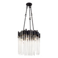 Matrix 6 Light Pendant - Matte Black/French Gold