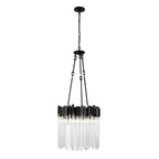 Matrix 6 Light Pendant - Matte Black/French Gold