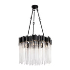 Matrix 9 Light Pendant - Matte Black/French Gold