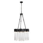 Matrix 9 Light Pendant - Matte Black/French Gold