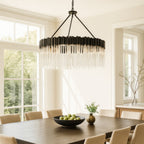 Matrix 10 Light Pendant - Matte Black/French Gold