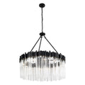 Matrix 12 Light Pendant - Matte Black/French Gold