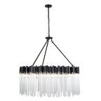 Matrix 12 Light Pendant - Matte Black/French Gold