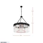 Matrix 12 Light Pendant - Havana Gold