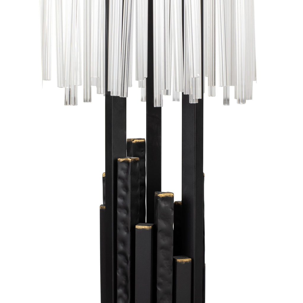 Matrix 3 Light Table Lamp - Matte Black/French Gold
