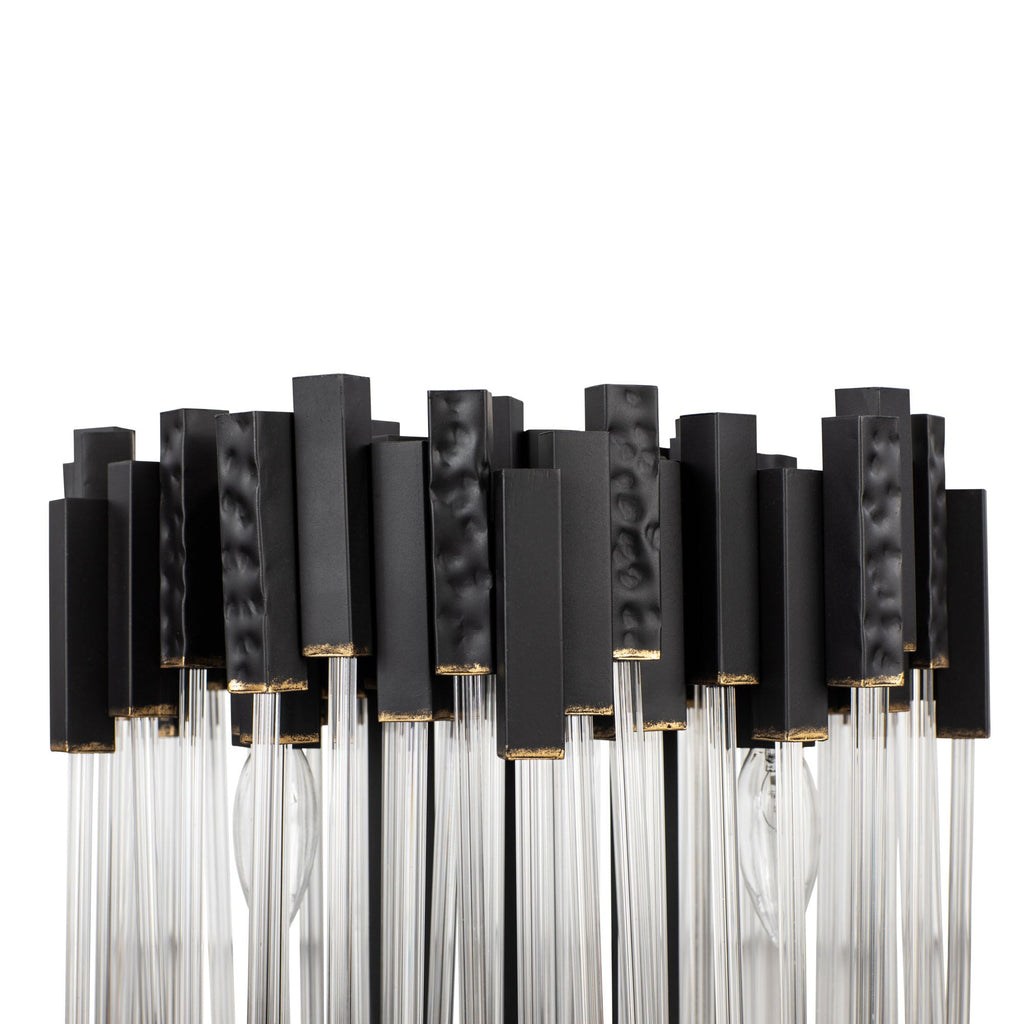 Matrix 3 Light Table Lamp - Matte Black/French Gold