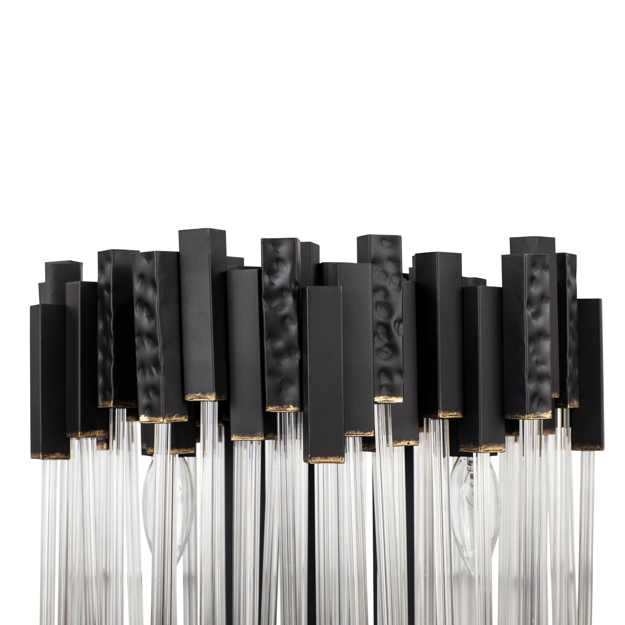 Matrix 3 Light Table Lamp - Matte Black/French Gold