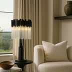 Matrix 3 Light Table Lamp - Matte Black/French Gold