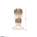 Matrix 2 Light 2-Tier Sconce - Havana Gold