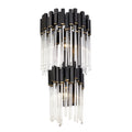Matrix 2 Light 2-Tier Sconce - Matte Black/French Gold