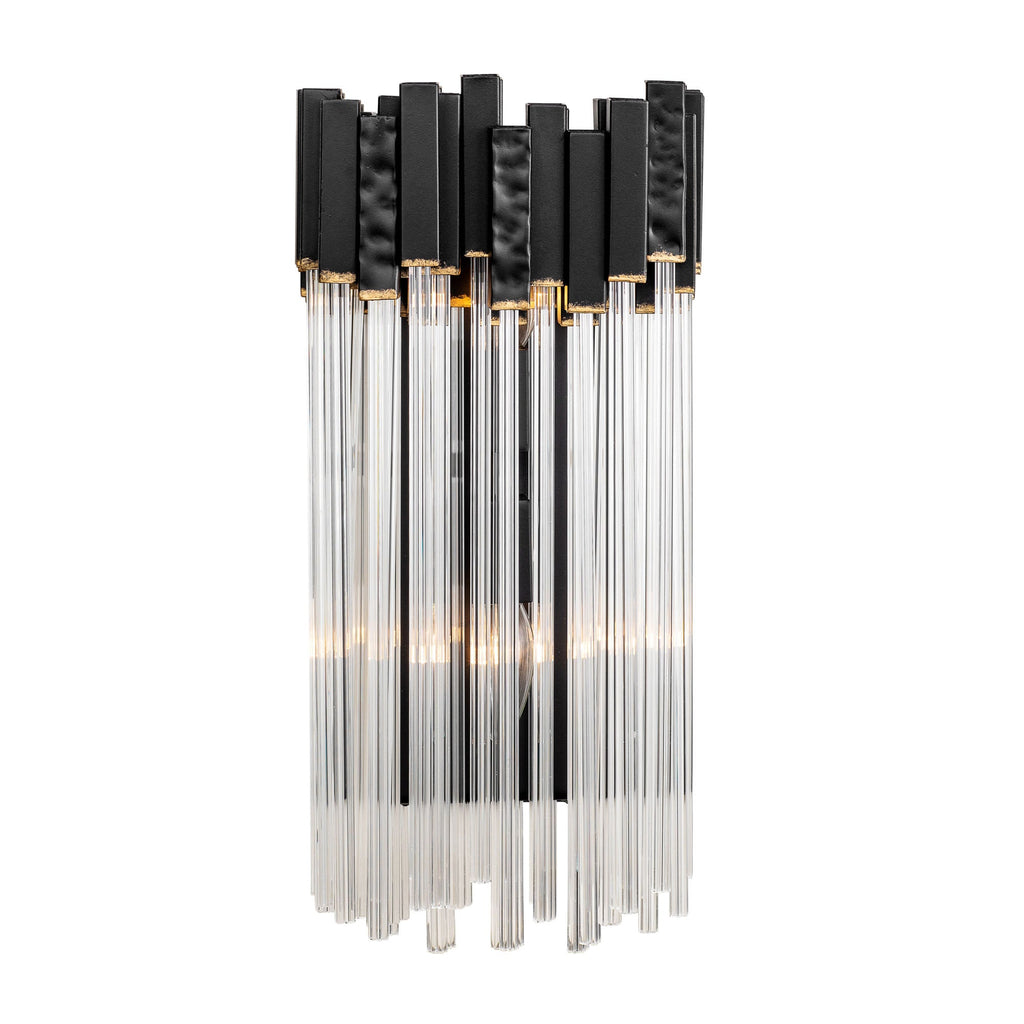 Matrix 2 Light Sconce - Matte Black/French Gold
