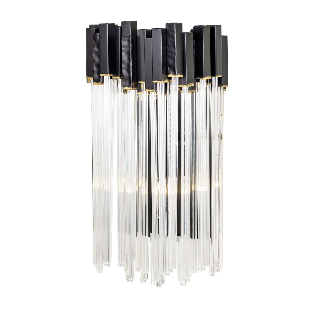 Matrix 2 Light Sconce - Matte Black/French Gold
