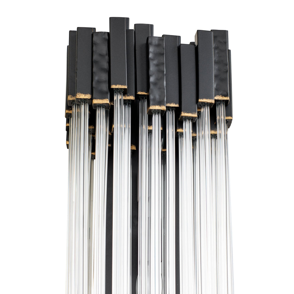 Matrix 2 Light Sconce - Matte Black/French Gold