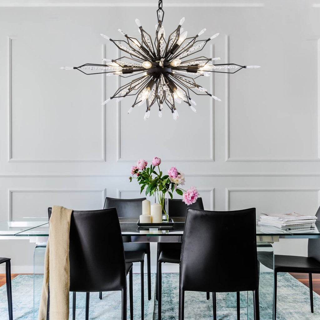 Orbital 16 Light Oval Linear Pendant - Carbon