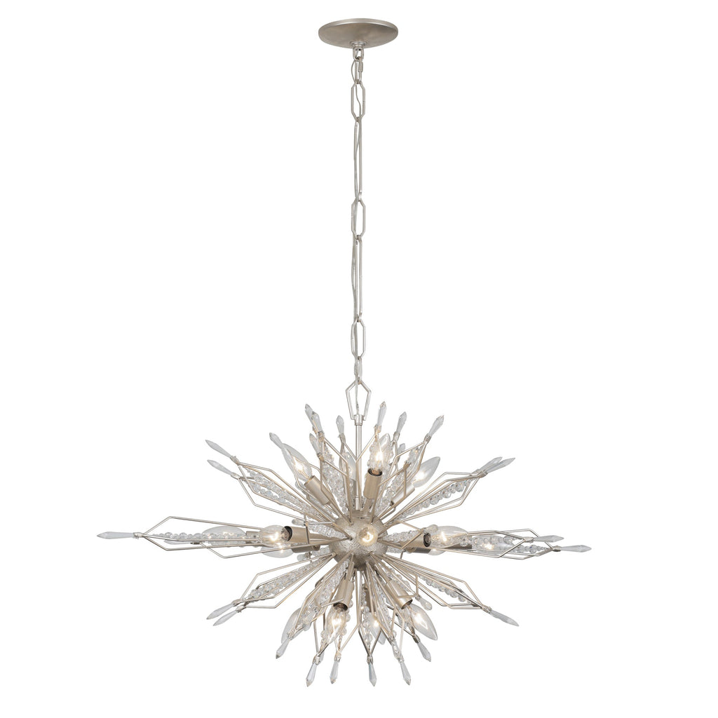 Orbital 16 Light Oval Linear Pendant - Gold Dust